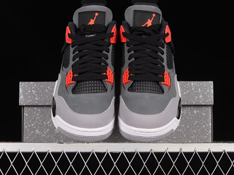All categories Air Jordan Jordan series basketball shoes Air Jordan 4 LJR version Air Jordan 4 Retro "Infrared" AJ4 Joe 4 black gray infrared DH6927-061